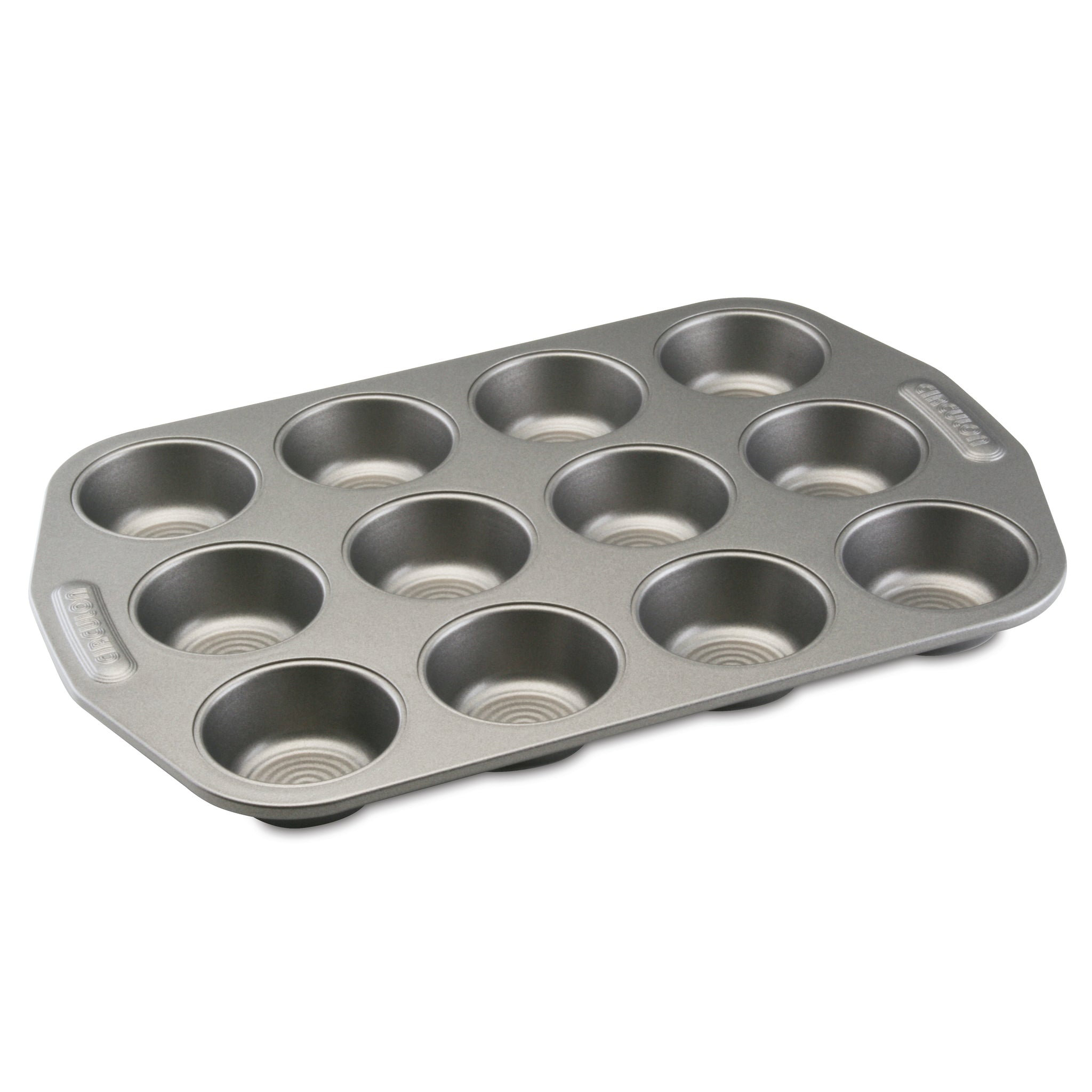Baker's Secret Nonstick Carbon Steel Mini Muffin Pan, 24 Cups, Gray
