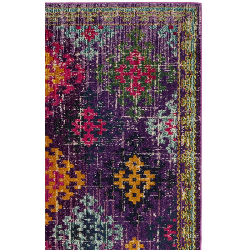 Tapis géométrique Isabea Performance, Tapis de couloir 2 pi 2 po x 8 pi