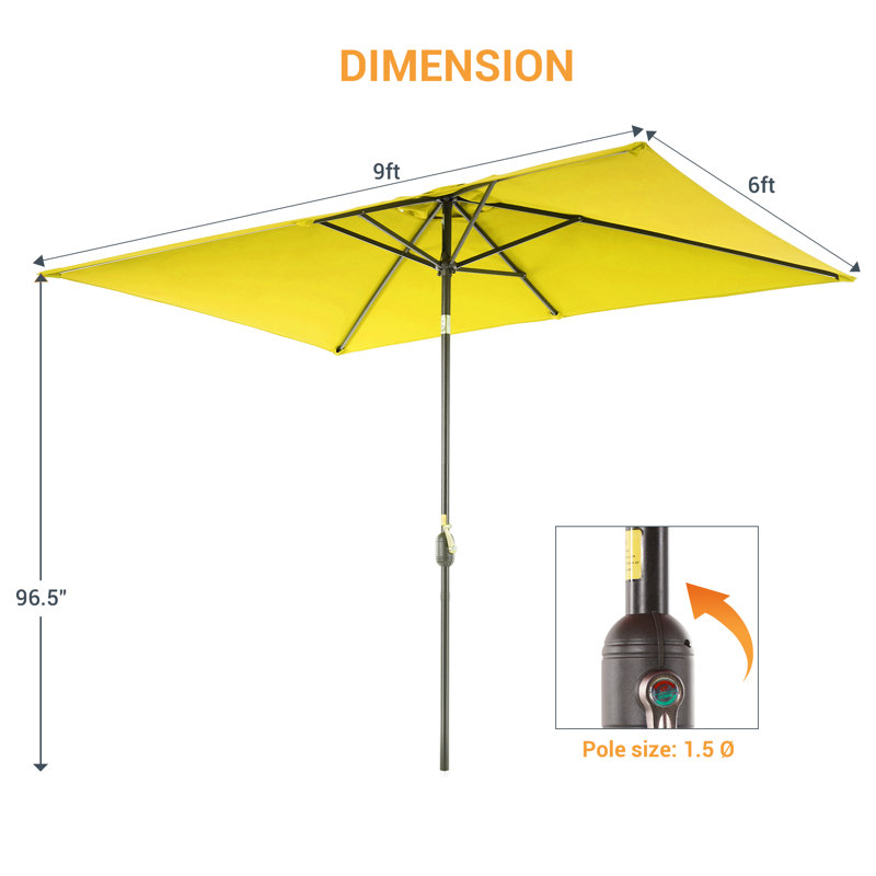Parasol 108,2 po Sevena, Jaune