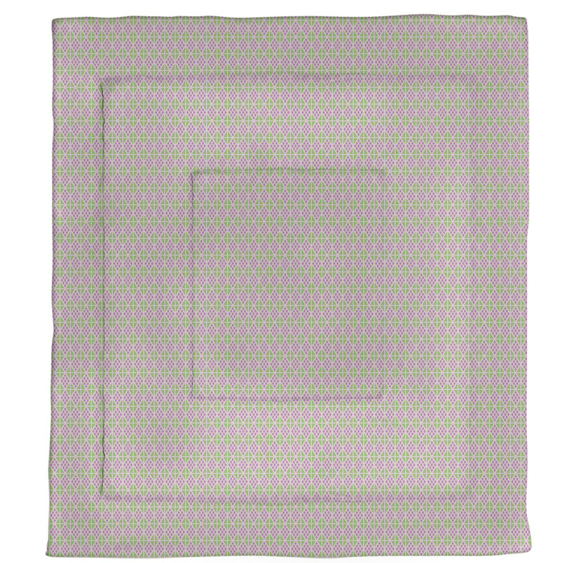 Édredon simple réversible Katelyn Elizabeth Diamonds, Édredon simple TG, Rose et pastel
