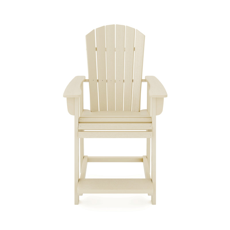 Chaise de comptoir de style Adirondack, Beige