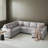 108" Upholstered Pull-Out Sleeper Sectional Sofa Bed-1353923142