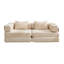 Canapé-lit modulaire en chenille de 78 po de largeur, canapé-lit modulaire convertible 3-en-1 avec mousse à haute densité, sans assemblage, beige-1635840184
