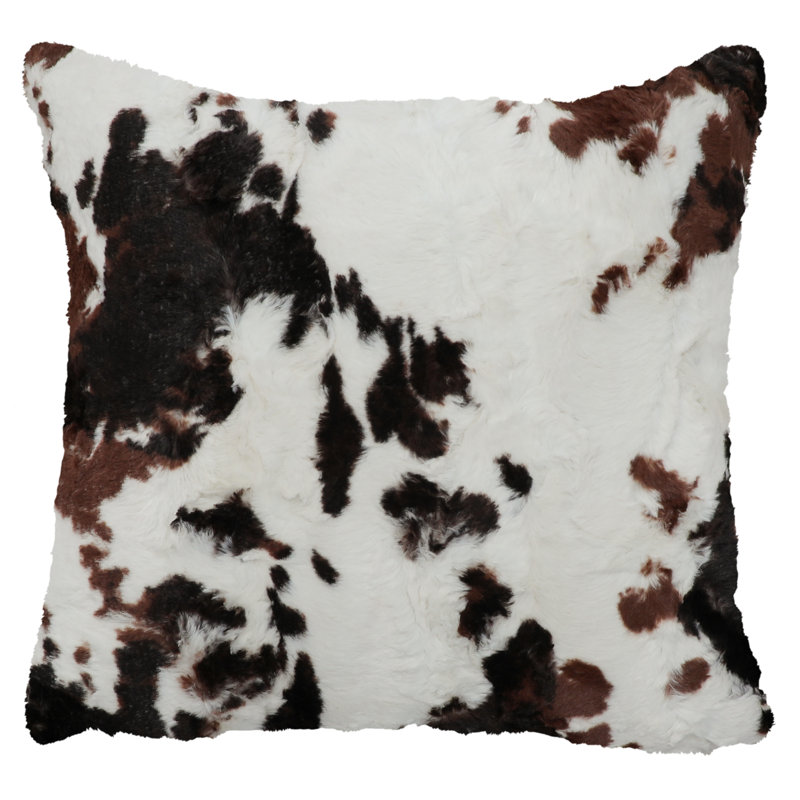 Woodland River Appaloosa - Coussin décoratif - 18 x 18, Square 18", Imprimé animal blanc / noir