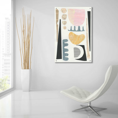 «Mixed Shapes VI» par Courtney Prahl, art mural en verre acrylique