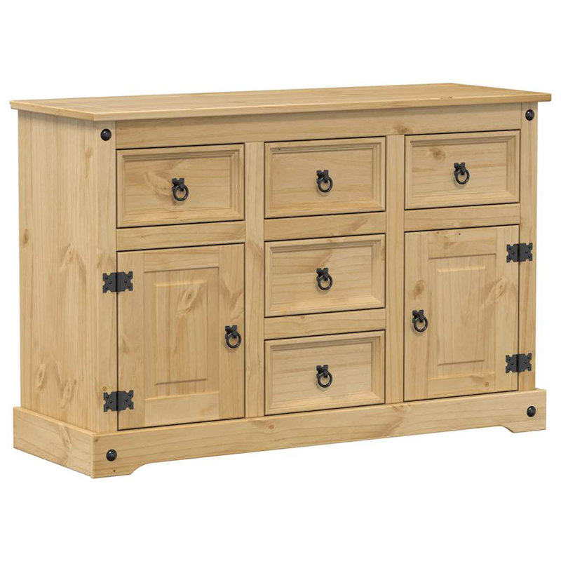 Carsen vidaXL Sideboard "Corona" 112x40x75 cm Solid Wood Pine