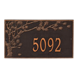 Spring Blossom Personalized Estate 1-Line Wall Address Plaque
