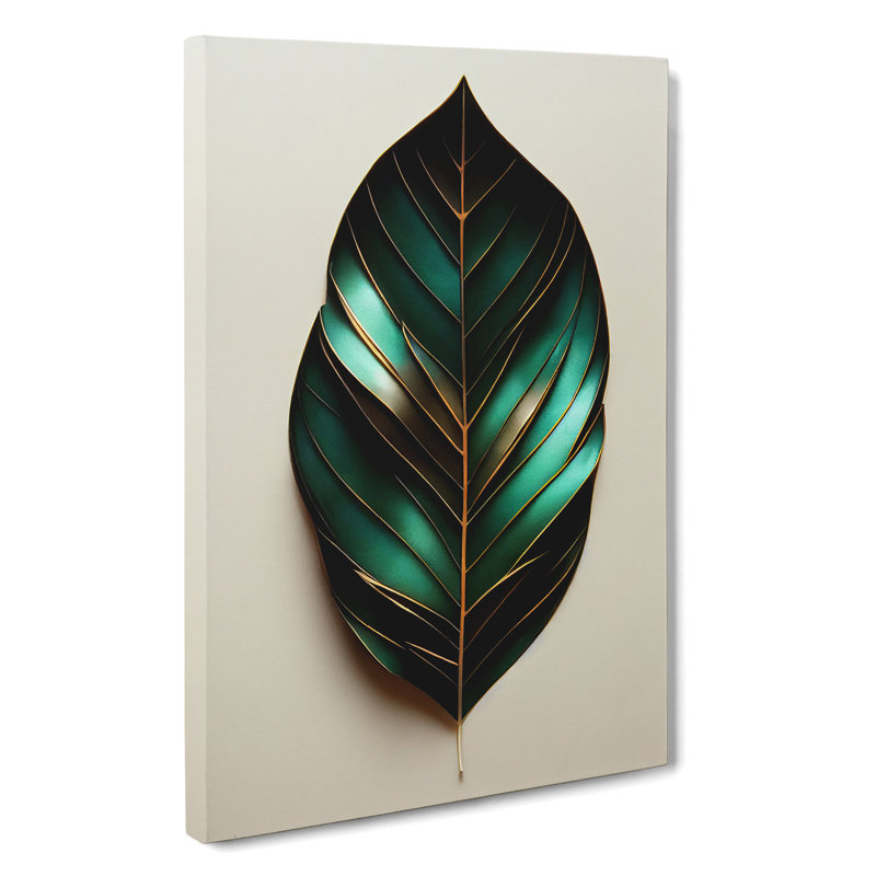The Beautiful Leaf - Wrapped Canvas Print, 50cm H x 35cm W x 3cm D
