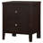 Garrett Cappuccino 2-Drawer Rectangular Nightstand