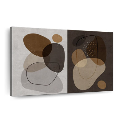 Boho Abstract - Wrapped Canvas Print