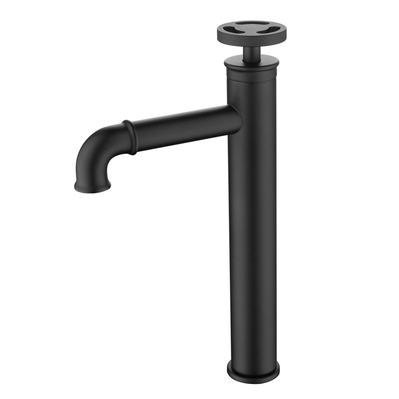Robinet de salle de bain à un trou, Noir mat