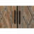 Cabinets, 60” Modern Farmhouse 4-Door with Adjustable Shelf Natural Fir Wood Walnut Brown | Hallway | Traditional