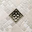 3" x 3" Metal Lotus Decorative Tile Insert-71050215