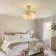 22" 7 - Blade Caged Crystal Ceiling Fan With Remote Control And Light Kit Included