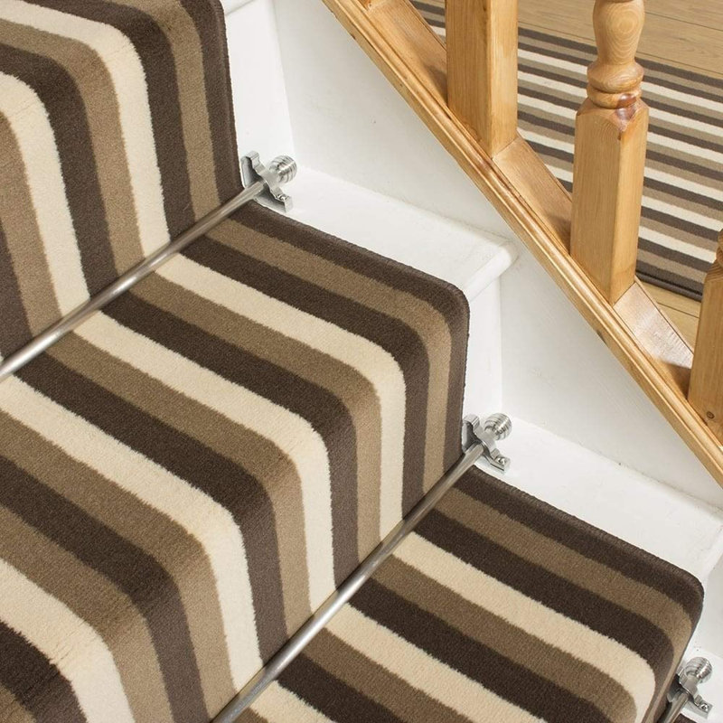 Stair Runner Altmann Striped Indoor Area Rug, Runner 450cm x 60cm