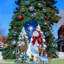 Décoration/figurine de jardin pour les amis et la maison de bonhomme de neige célestes et de la nature