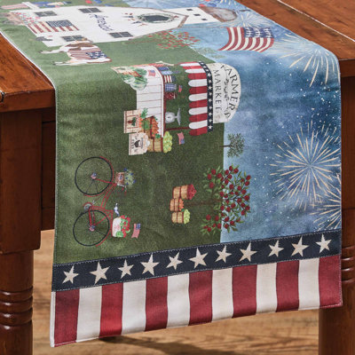  Hometown Celebration Patriotic Table Runner 14" x 42"