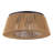 19.7" 5-Light Hand-Woven Rattan Drum Flush Mount Ceiling Light