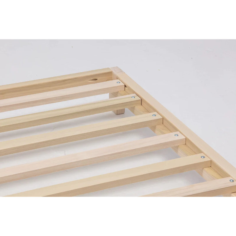 Everlei Solid Wood Canopy Bed, Twin