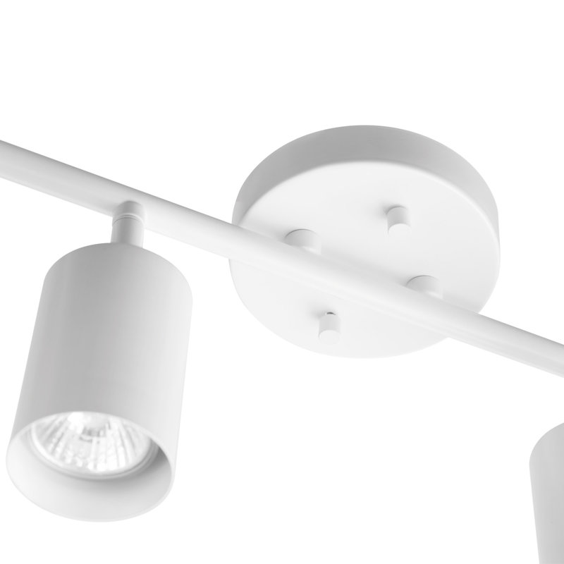 Sarva 30'' 4 -Light Fixed Track Track Kit with Dimmable and Adjustable Head, Matte White, Matte White