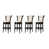 White Faux Leather Seat/Obsidian Black Frame