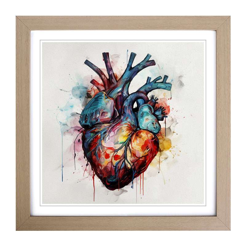 Single Picture Frame Print on Wood, Oak