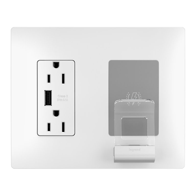 Chargeur sans fil Legrand Radiant, blanc