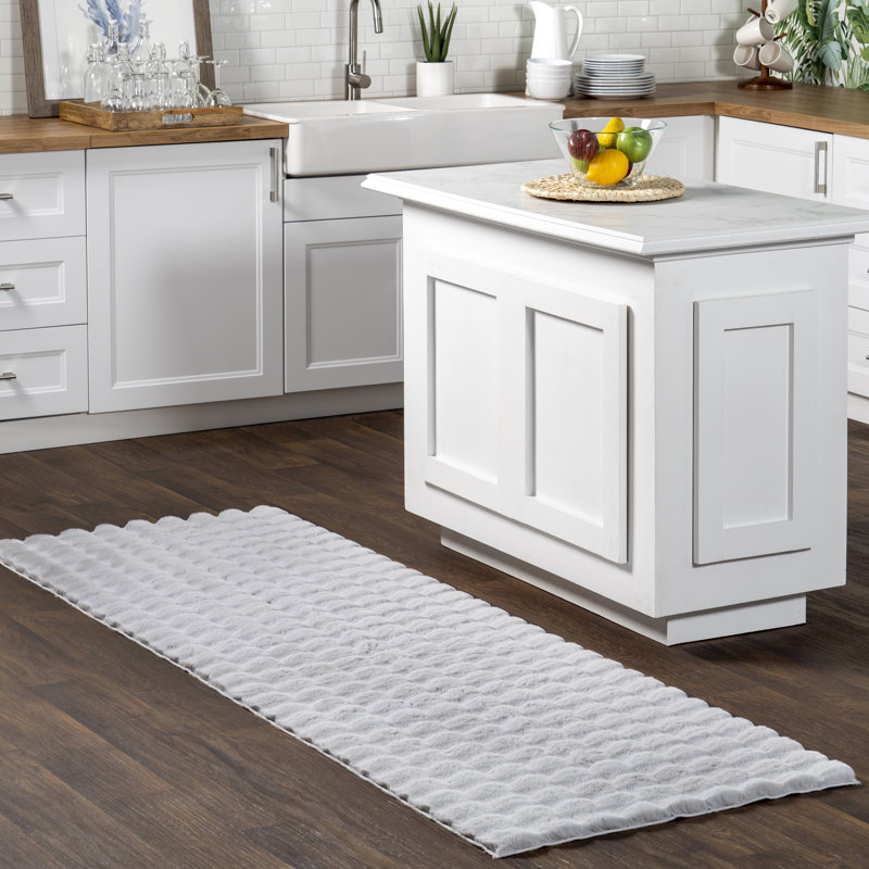 Tapis lavable en machine Nia SuperiorWash Tile, Tapis de couloir 2 pi 6 po x 8 pi