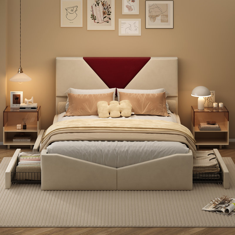Upholstered Bed, European Double (140 x 200 cm)