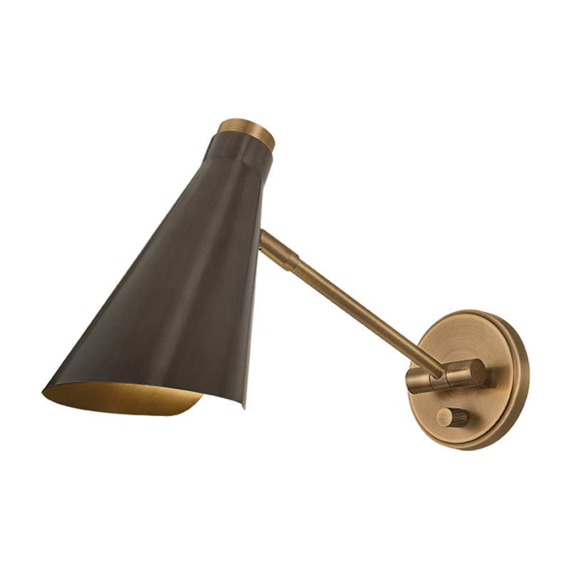 Andersen Wall Sconce, Patina Brass/Bronze