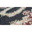 Tapis noir et noir de haute qualité noué à la main
