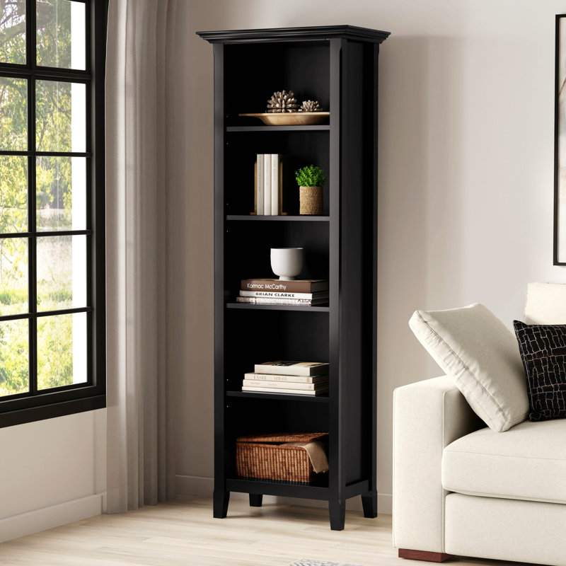 24 Inch 5 Shelf Bookcase, Black