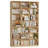 86"H X 47.2"W 7-Tier Standard Wood Storage Bookcase-1398010340