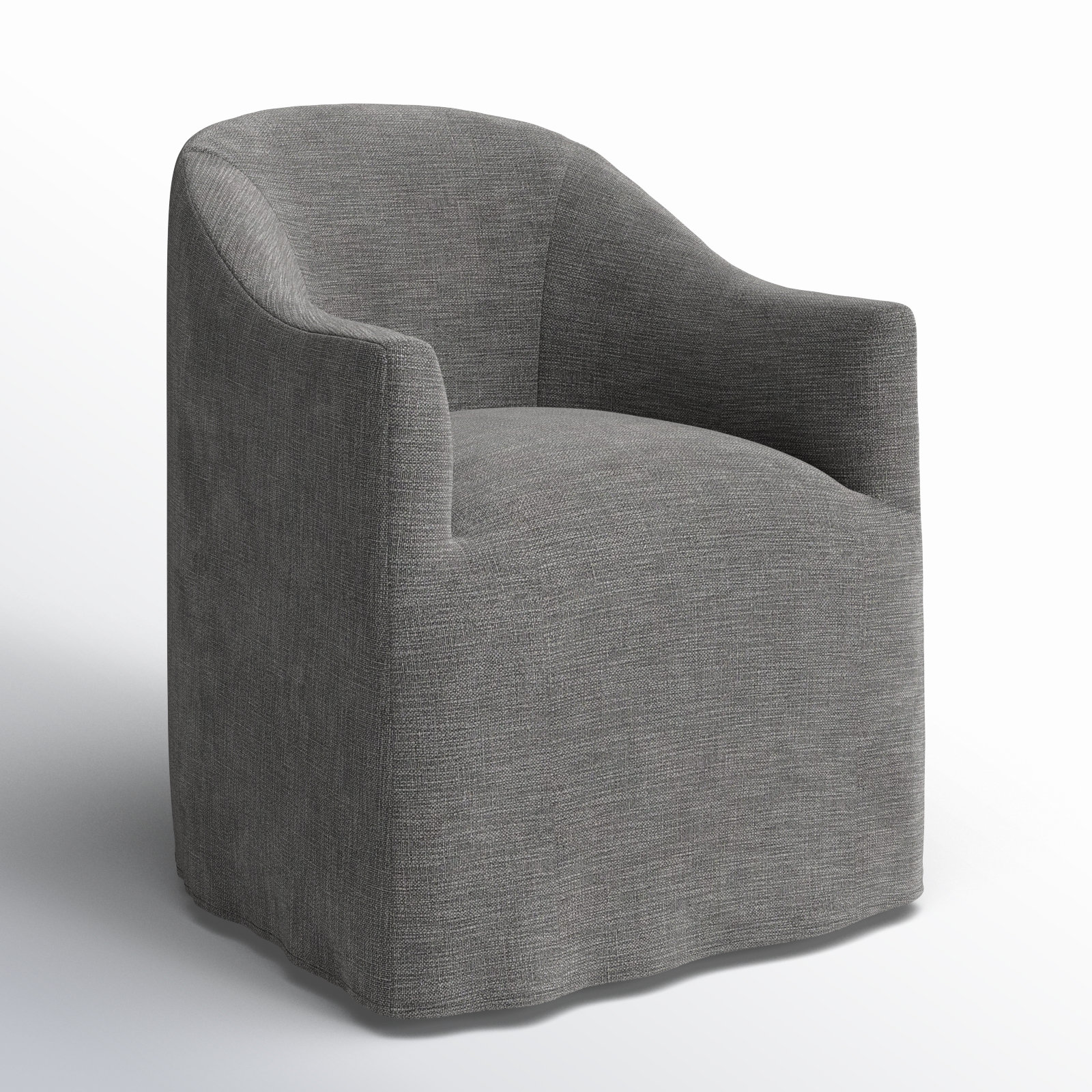 Galinda Upholstered Arm Chair in Beige, Gray