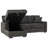 Dark Gray RHF Sectional Sofa W/ Storage & Pull Out Bed + Armrest Bookcase W/ USB + 2 Pillows-2027708593