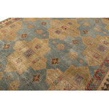 Distressed Homage Handmade Kilim Wool Geometric Area Rug