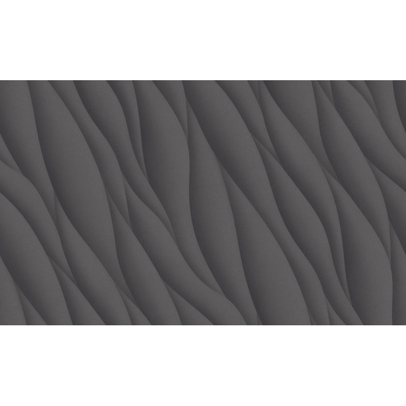 Rouleau de papier peint L 33 pi x l 21 po Cerabino Waves, Anthracite