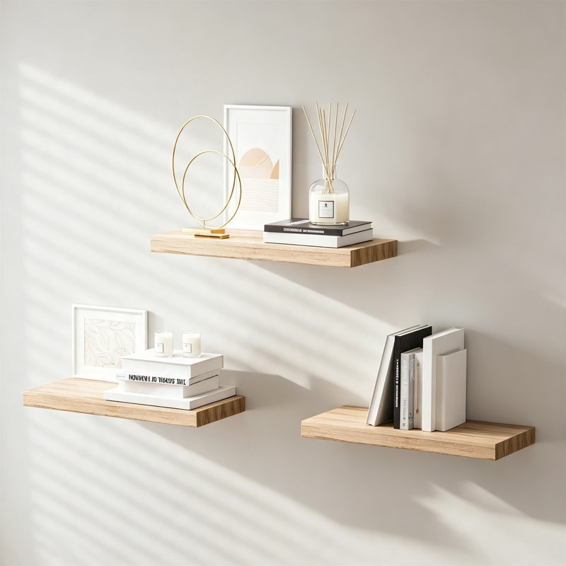 Solid Wood Floating Shelf