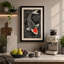 Koi in Black Water Art Deco - Wrapped Canvas-1920032705-1920032711