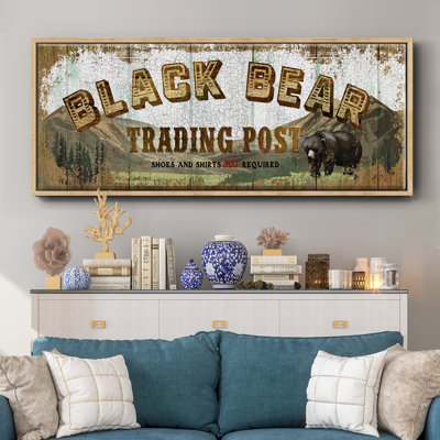 Black Bear Trading Post - Toile encadrée