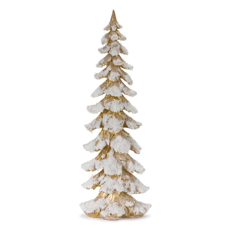 Résine arbre, Or, H 25,75 po x l 9 po x P 7 po