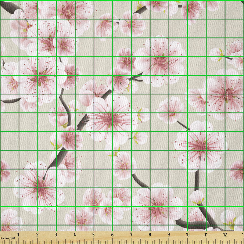 Devaugh Japanese Flowering Cherry Blossom Multi-Purpose Fabric