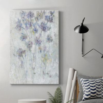 Lavande floral Fresco II - peinture sur toile tendue