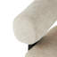 Fauteuil d'appoint incurvé en polyester Jessa