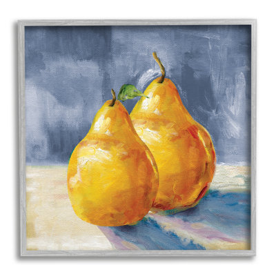 " Classic Yellow Pears Delicious Fruit Still Life " by Carol Robinson