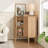 Sliding 2 - Door Corner Accent Cabinet-462668614