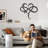 Infinity Heart Wall Decor, Unique Infinity Heart Metal Art Wall Decor Love Sign Steel Wall Plaques Bedroom Ornaments for Home Wedding Decor, Room Living Room Decoration 13.78''x15.75''(Black)-324730261-324730263