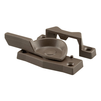 Prime-Line Sash Lock, 2 in. Hole Centers, Fits Single and Double Hung Windows, Diecast, Bronze, (Single Pack)