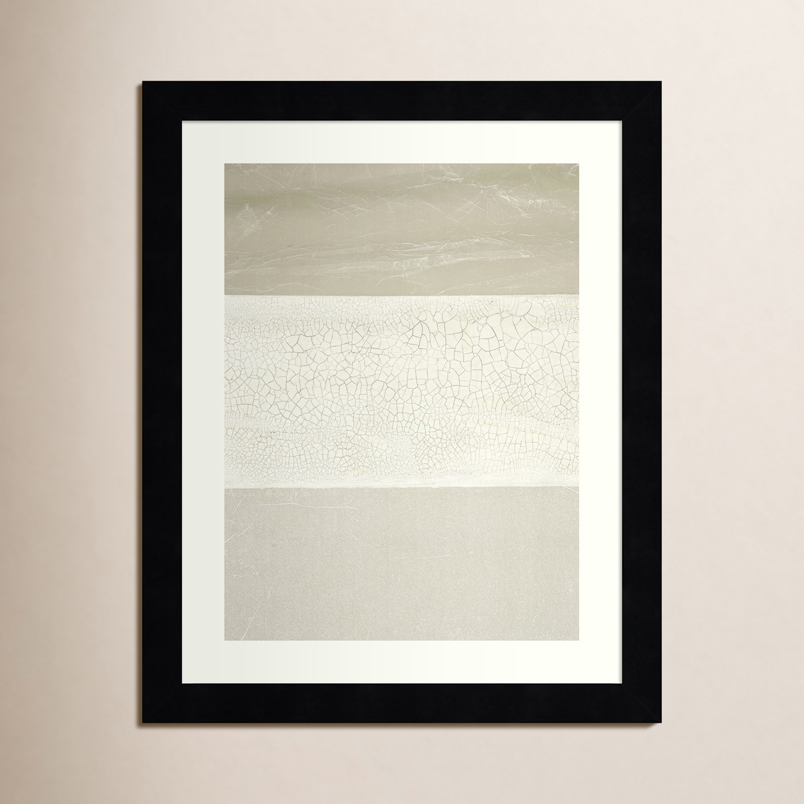 Cracked Parchment I by Vanna Lam, Black, 13.25" H x 10.75" W x 0.88" D