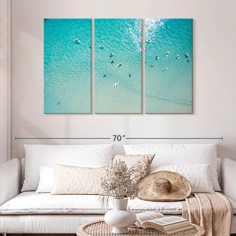 Sireci Summer Beach Surfers, 32" H x 50" W